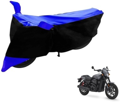 Flipkart SmartBuy Two Wheeler Cover for Harley Davidson(Black, Blue)