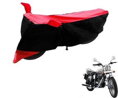 Flipkart SmartBuy Two Wheeler Cover for Royal Enfield(Bullet 350, Black, Red)