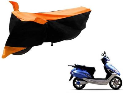 Flipkart SmartBuy Two Wheeler Cover for Lohia(Fame, Black, Orange)