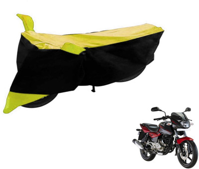 Flipkart SmartBuy Two Wheeler Cover for Bajaj(Pulsar 180 DTS-i, Black, Yellow)