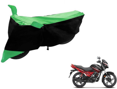 Flipkart SmartBuy Two Wheeler Cover for Hero(Glamour, Black, Green)