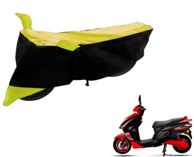 Flipkart SmartBuy Two Wheeler Cover for Kinetic(Nova, Black, Yellow)