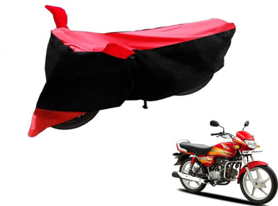 Flipkart SmartBuy Two Wheeler Cover for Hero(HF Deluxe, Black, Red)