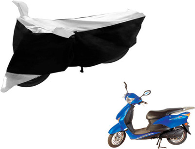 Flipkart SmartBuy Two Wheeler Cover for Hero(E Scoot, Black, Silver)