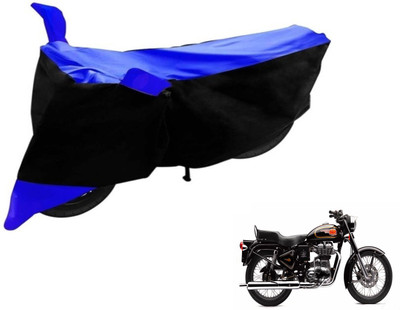 Flipkart SmartBuy Two Wheeler Cover for Royal Enfield(500, Black, Blue)