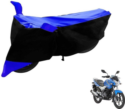 Flipkart SmartBuy Two Wheeler Cover for Bajaj(Discover 125 DTS-i, Black, Blue)