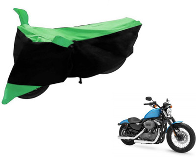 Flipkart SmartBuy Two Wheeler Cover for Harley Davidson(XL 1200, Black, Green)
