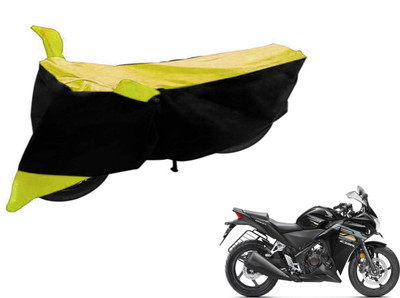 Flipkart SmartBuy Two Wheeler Cover for Honda(CBR 250R, Black, Yellow)