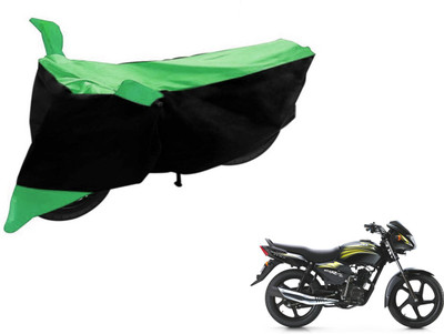 Flipkart SmartBuy Two Wheeler Cover for TVS(Star City, Black, Green)