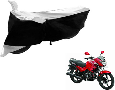 Flipkart SmartBuy Two Wheeler Cover for Hero(Glamour FI, Black, Silver)
