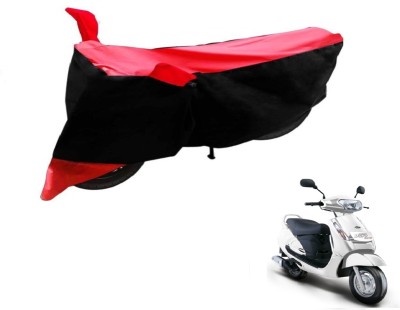 Flipkart SmartBuy Two Wheeler Cover for Mahindra(Duro DZ, Black, Red)