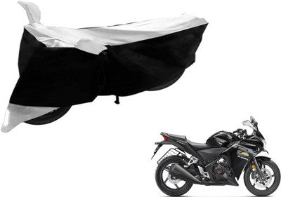 Flipkart SmartBuy Two Wheeler Cover for Honda(CBR 250R, Black, Silver)