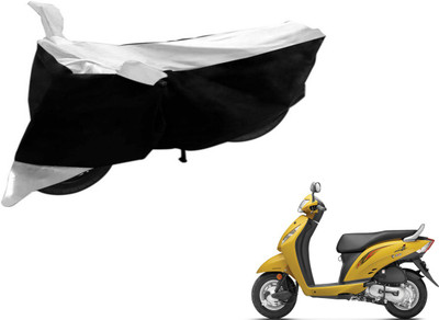 Flipkart SmartBuy Two Wheeler Cover for Honda(Activa i, Black, Silver)