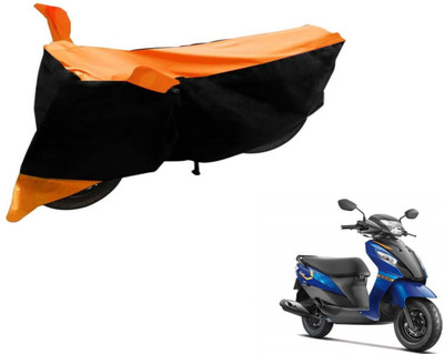 Flipkart SmartBuy Two Wheeler Cover for Suzuki(Let's, Black, Orange)