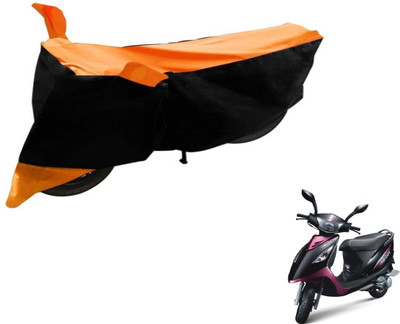 Flipkart SmartBuy Two Wheeler Cover for TVS(Scooty Streak, Black, Orange)