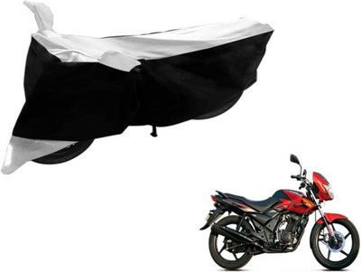 Flipkart SmartBuy Two Wheeler Cover for TVS(Flame DS 125, Black, Silver)