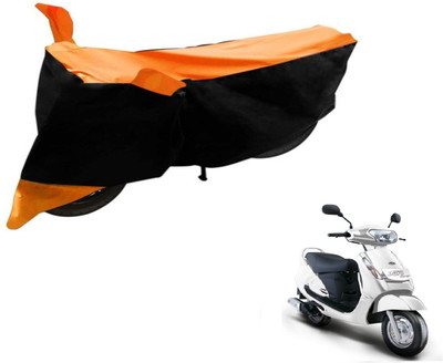 Flipkart SmartBuy Two Wheeler Cover for Mahindra(Duro DZ, Black, Orange)