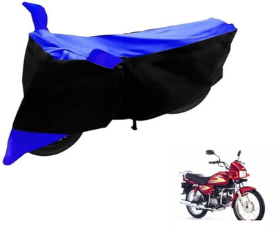 Flipkart SmartBuy Two Wheeler Cover for Hero(Splendor, Black, Blue)