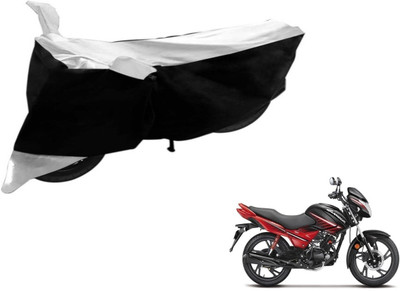 Flipkart SmartBuy Two Wheeler Cover for Hero(Glamour, Black, Silver)