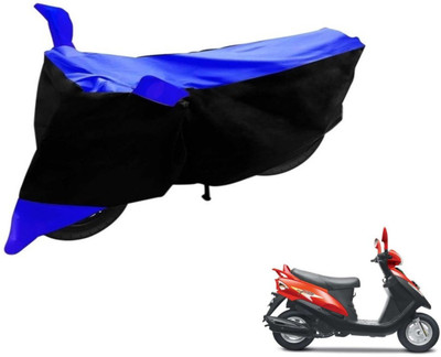 Flipkart SmartBuy Two Wheeler Cover for Mahindra(Flyte, Black, Blue)