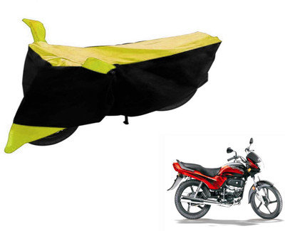 Flipkart SmartBuy Two Wheeler Cover for Hero(Passion Plus, Black, Yellow)