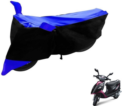 Flipkart SmartBuy Two Wheeler Cover for TVS(Scooty Streak, Black, Blue)