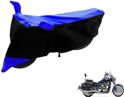 Flipkart SmartBuy Two Wheeler Cover for Triumph(Black, Blue)