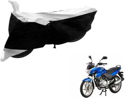 Flipkart SmartBuy Two Wheeler Cover for Bajaj(Discover 150 s, Black, Silver)