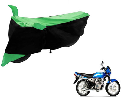 Flipkart SmartBuy Two Wheeler Cover for Bajaj(Black, Green)