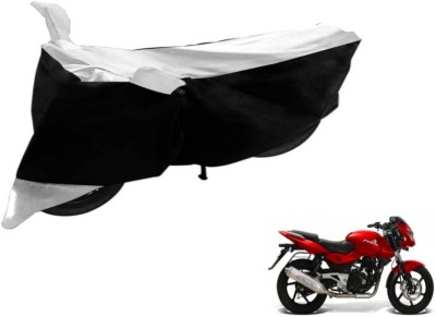 Flipkart SmartBuy Two Wheeler Cover for Bajaj(Pulsar, Black, Silver)