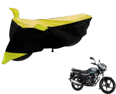 Flipkart SmartBuy Two Wheeler Cover for Bajaj(Discover 100 DTS-i, Black, Yellow)