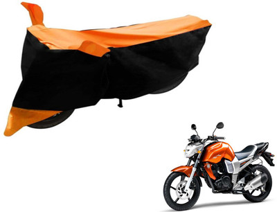 Flipkart SmartBuy Two Wheeler Cover for Yamaha(FZ16, Black, Orange)