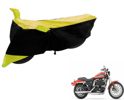 Flipkart SmartBuy Two Wheeler Cover for Harley Davidson(XL 883, Black, Yellow)