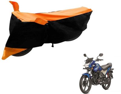 Flipkart SmartBuy Two Wheeler Cover for Honda(CB Shine, Black, Orange)