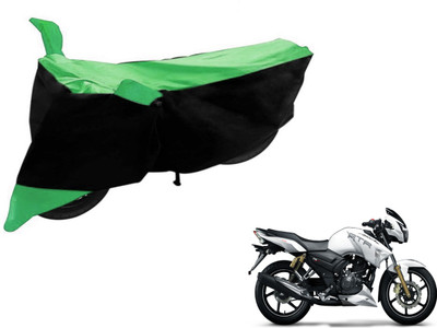 Flipkart SmartBuy Two Wheeler Cover for TVS(Apache RTR 160, Black, Green)
