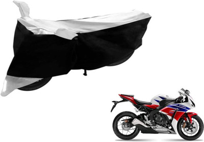 Flipkart SmartBuy Two Wheeler Cover for Honda(CBR 1000RR, Black, Silver)