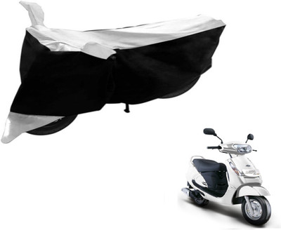 Flipkart SmartBuy Two Wheeler Cover for Mahindra(Duro DZ, Black, Silver)
