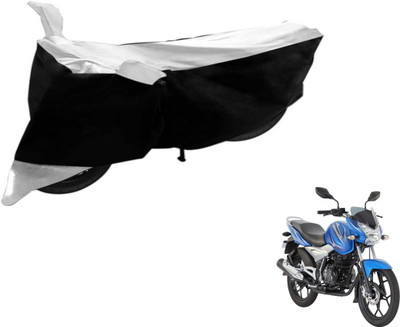 Flipkart SmartBuy Two Wheeler Cover for Bajaj(Discover 125 DTS-i, Black, Silver)