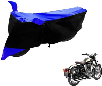 Flipkart SmartBuy Two Wheeler Cover for Royal Enfield(Classic Chrome, Black, Blue)