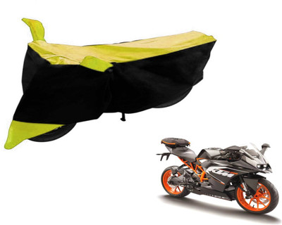 Flipkart SmartBuy Two Wheeler Cover for KTM(RC 200, Black, Yellow)