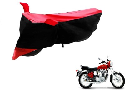 Flipkart SmartBuy Two Wheeler Cover for Royal Enfield(Black, Red)