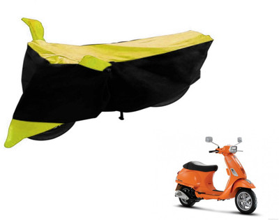 Flipkart SmartBuy Two Wheeler Cover for Universal For Bike(Vespa SXL, Black, Yellow)