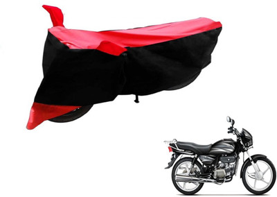 Flipkart SmartBuy Two Wheeler Cover for Hero(Splendor Plus, Black, Red)