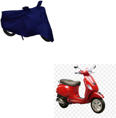 AuTO ADDiCT Waterproof Two Wheeler Cover for Piaggio(Vespa LX, Blue)