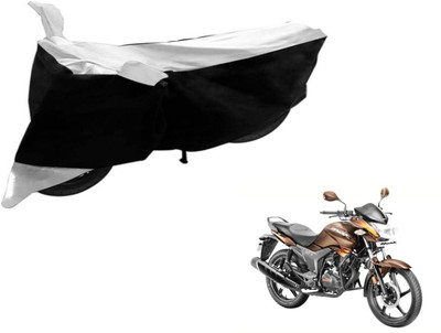 Flipkart SmartBuy Two Wheeler Cover for Hero(Hunk, Black, Silver)