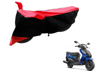 Flipkart SmartBuy Two Wheeler Cover for Suzuki(Let's, Black, Red)