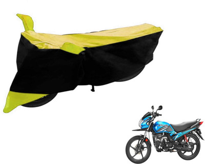Flipkart SmartBuy Two Wheeler Cover for Hero(Passion Pro TR, Black, Yellow)