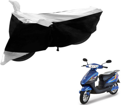 Flipkart SmartBuy Two Wheeler Cover for Lohia(Oma Star, Black, Silver)