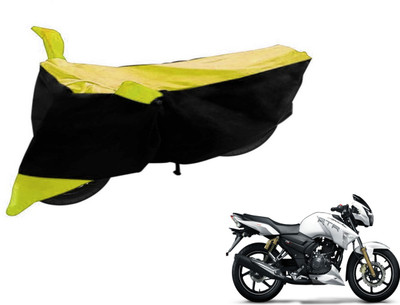 Flipkart SmartBuy Two Wheeler Cover for TVS(Apache RTR 160, Black, Yellow)