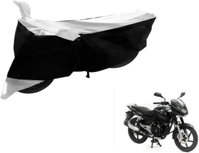 Flipkart SmartBuy Two Wheeler Cover for Bajaj(Pulsar 150, Black, Silver)